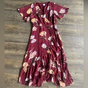 A New Day Floral High Low Maxi Dress